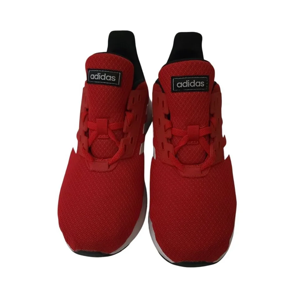 Adidas Duramo 9 Red White Cloudfoam Lite Racer Sneakers Men's Size 3 (BB7059) - Picture 2 of 8